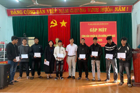 Gặp mặt công dân chuẩn bị lên đường nhập ngũ năm 2025